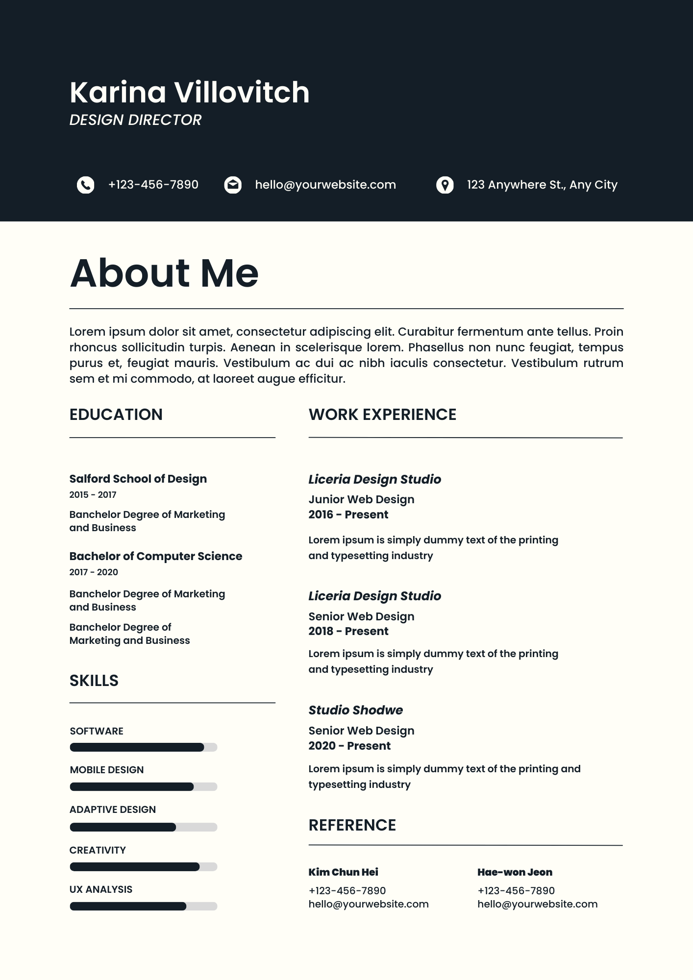 Resume/CV Assistance