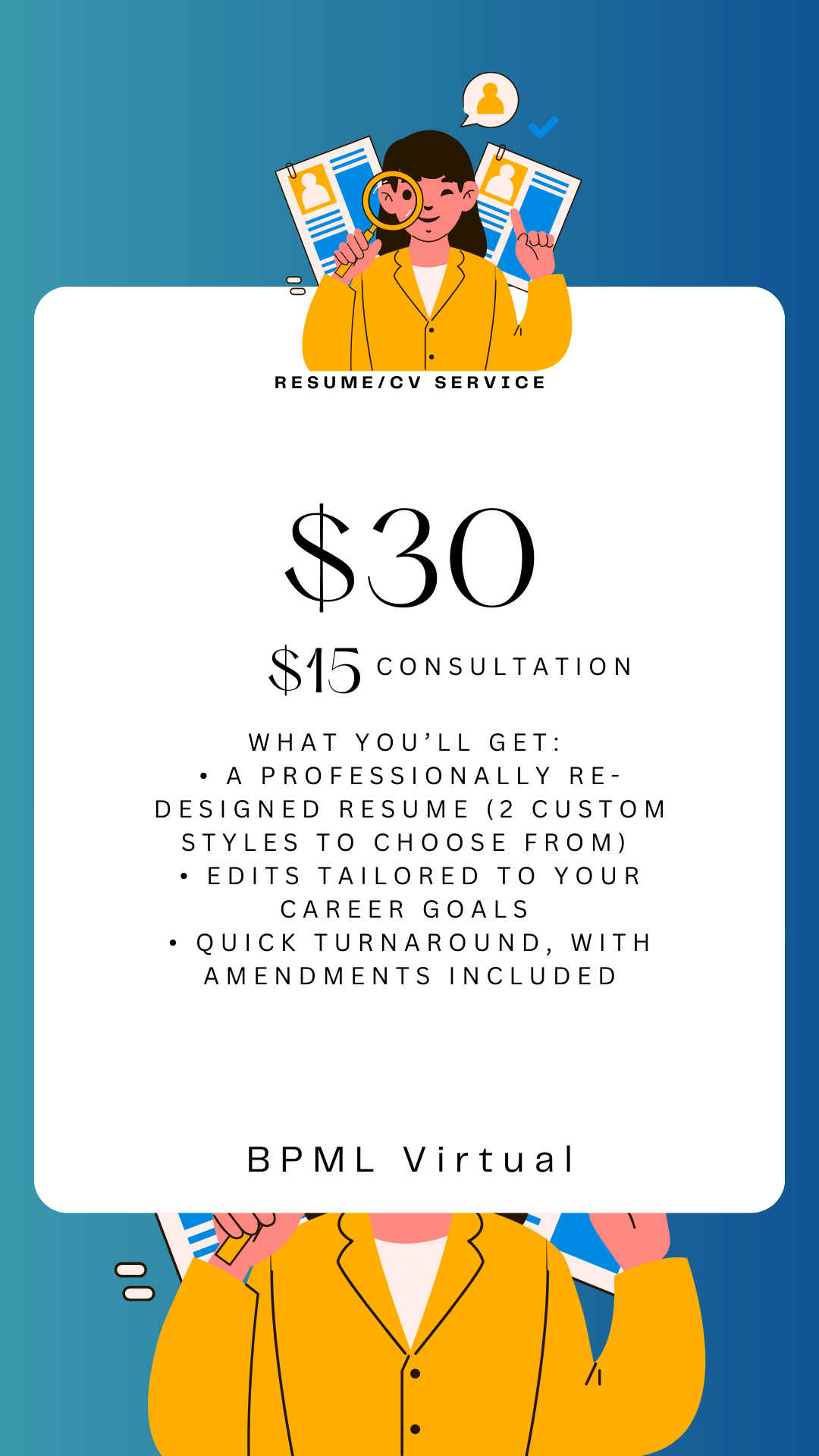 Resume/CV Assistance