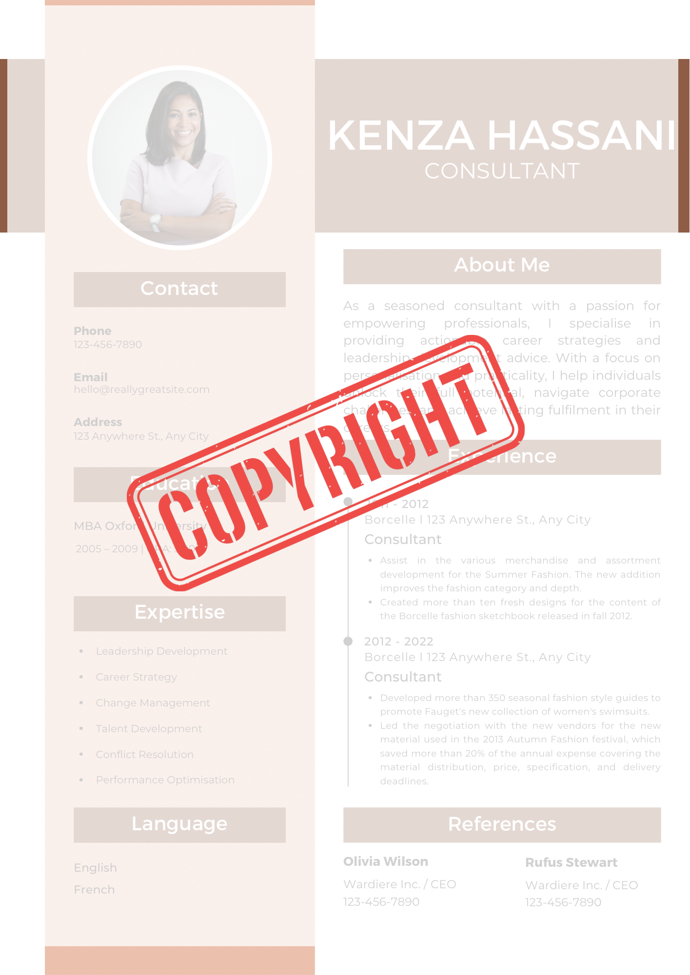 Resume/CV Assistance