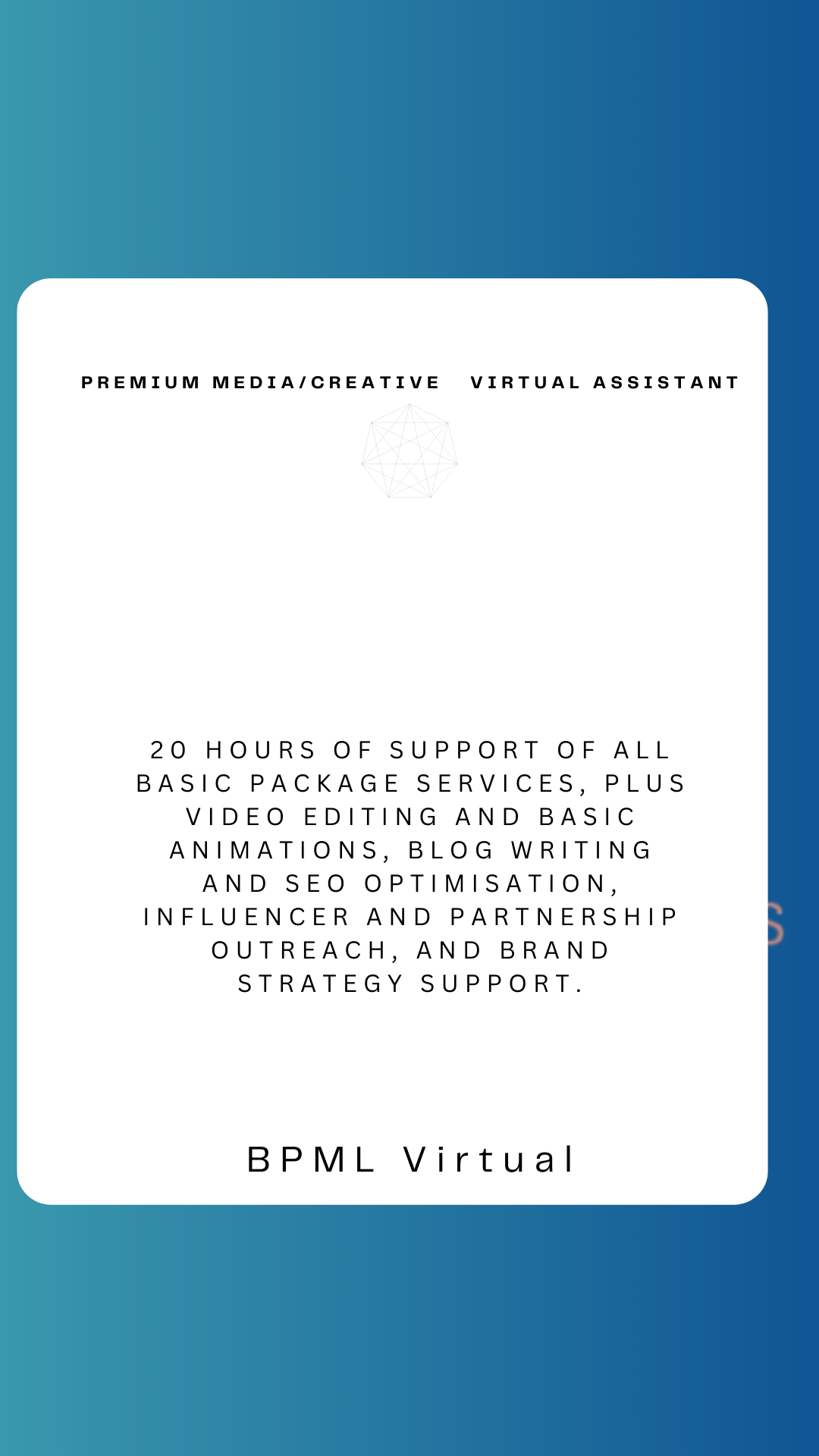 Social Media (Creative) Virtual Assistant Package