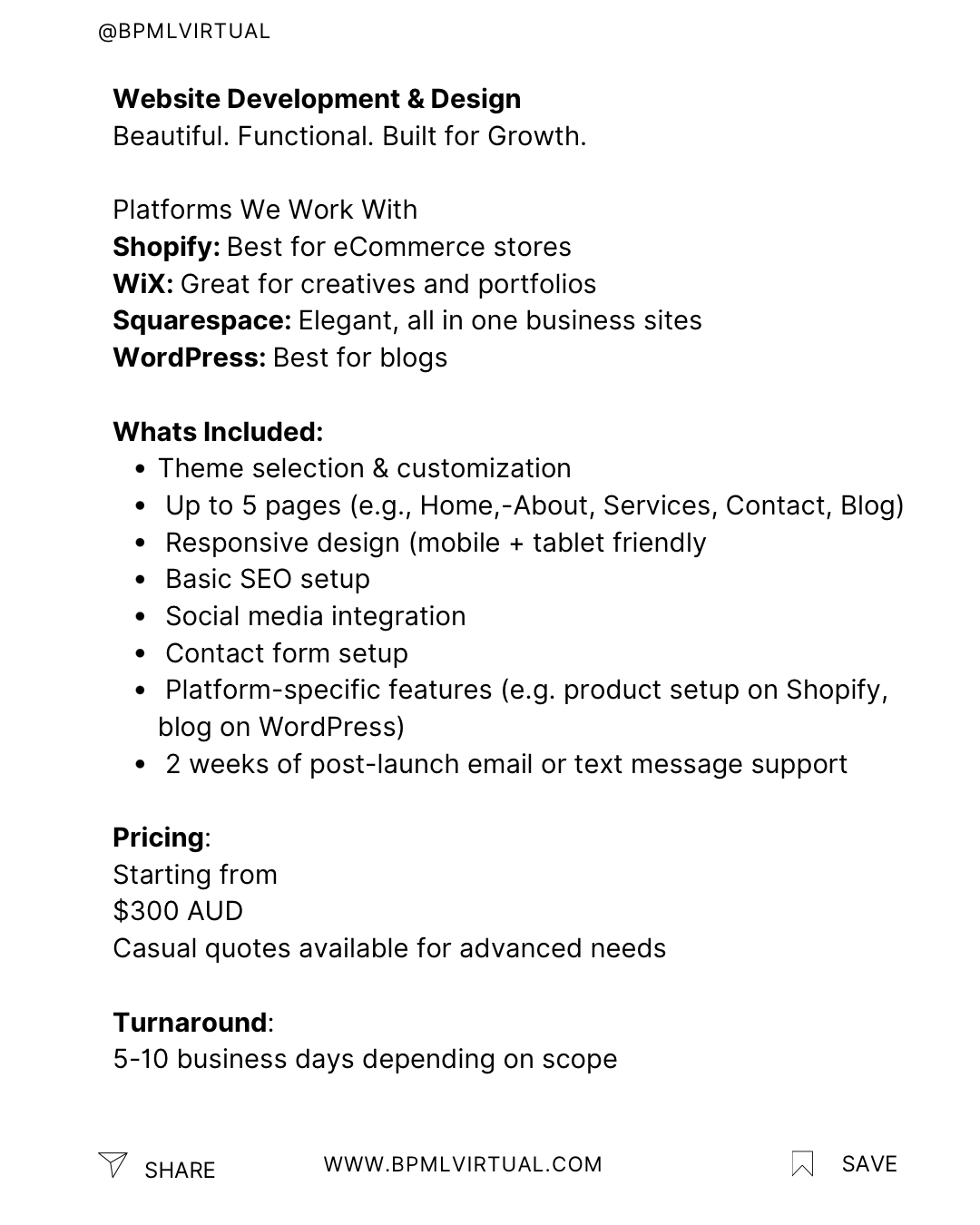 Website Design & Development: Beautiful, Functional, Built for Growth